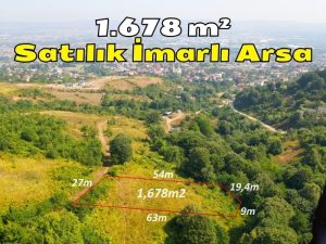 Kocaeli Kartepe Arslanbey 1678 m² Satılık İmarlı Arsa