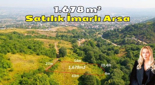 Kocaeli Kartepe Arslanbey 1678 m² Satılık İmarlı Arsa